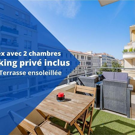 La Joliette; Duplex 2 Chambres, Parking Inclus+ Terrasse+ Ascenseur Marseille Eksteriør billede