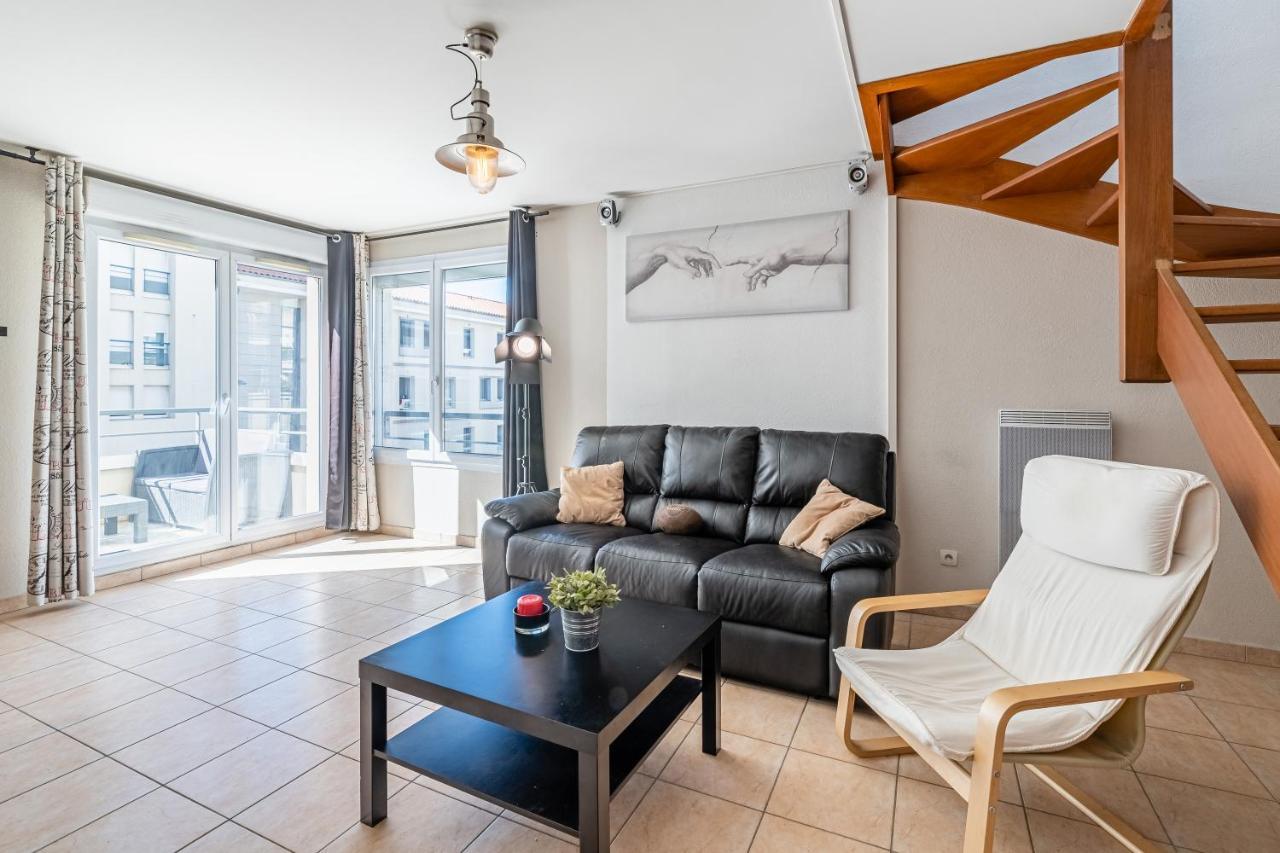 La Joliette; Duplex 2 Chambres, Parking Inclus+ Terrasse+ Ascenseur Marseille Eksteriør billede