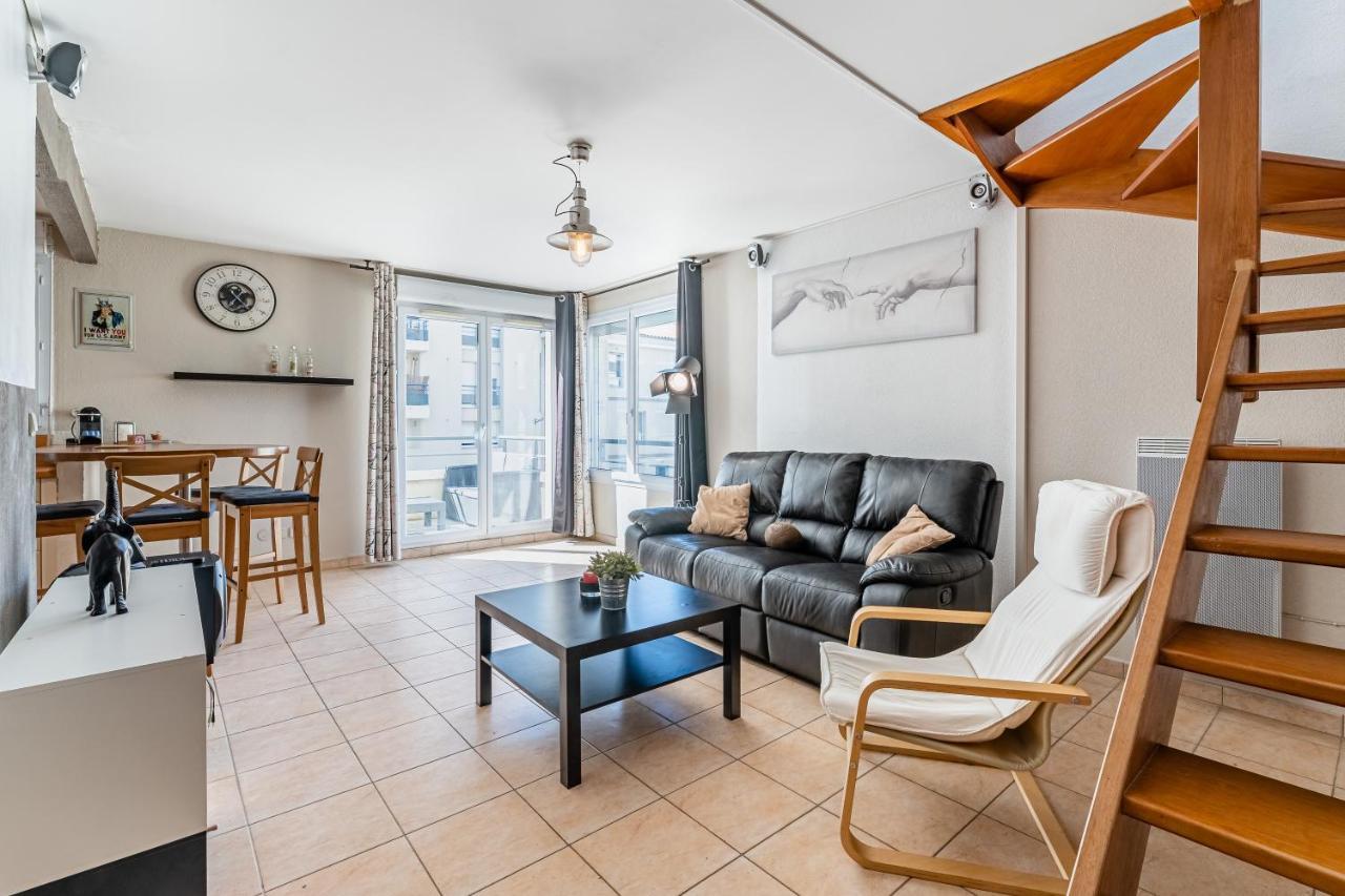 La Joliette; Duplex 2 Chambres, Parking Inclus+ Terrasse+ Ascenseur Marseille Eksteriør billede